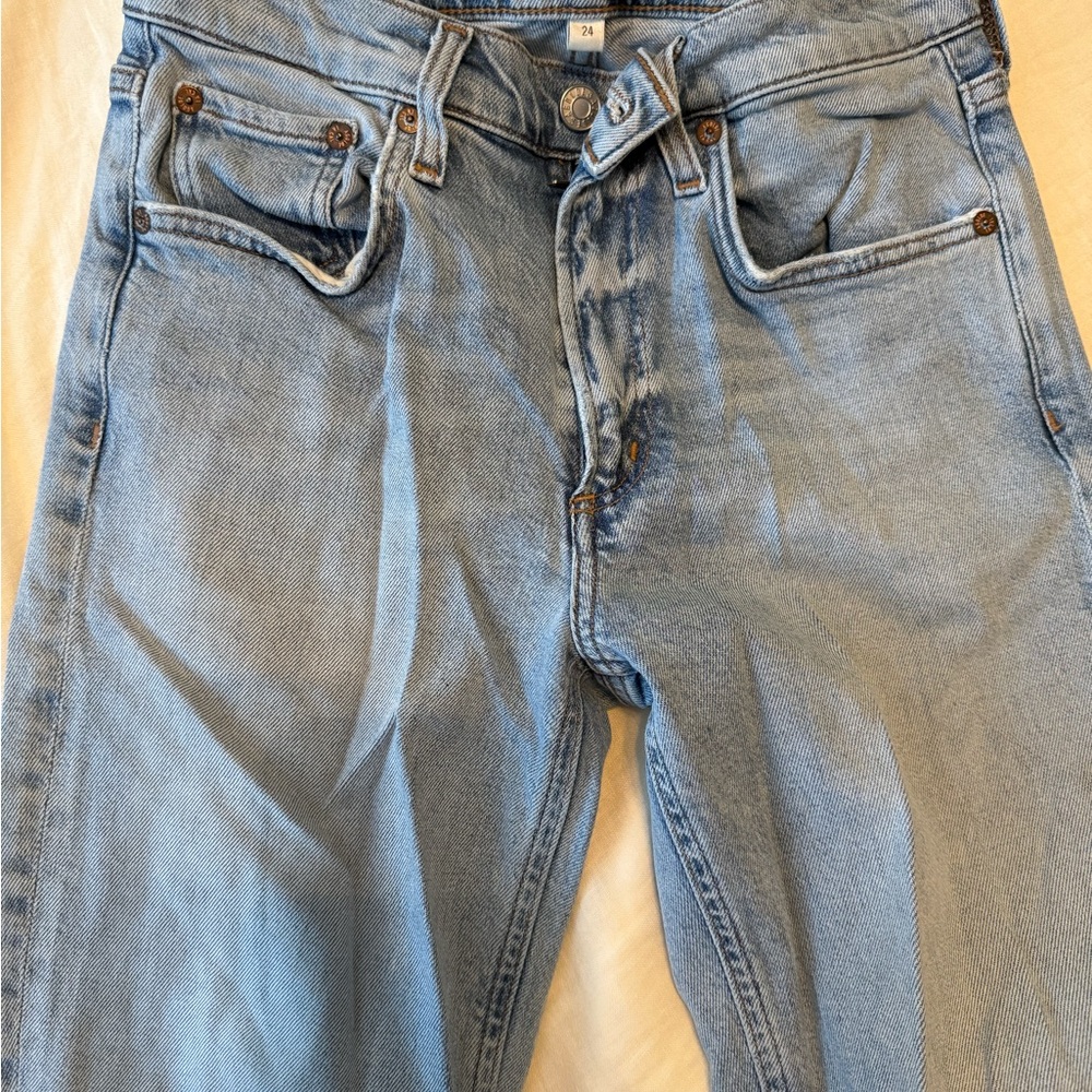 AGOLDE KYE MID RISE STRAIGHT WOMENS SIZE 25